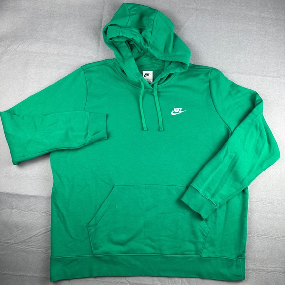 Nike Other - Nike Sportswear Club Fleece Pullover Hoodie Kelly Green DQ5793-324 Mens XL